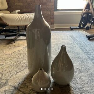 West Elm Ceramic Vase Set